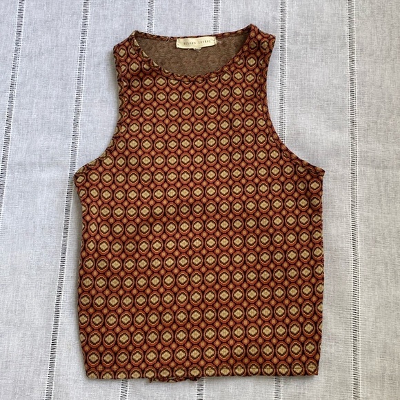 Gilded Intent open back sleeveless top. - Picture 1 of 11